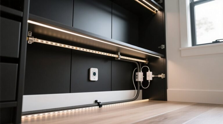 Closet organization tips hide wiring for smart lighting.jpg