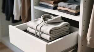 Closet organization tips hoodie folding for narrow drawers.jpg