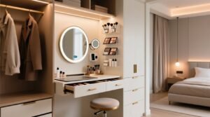Closet organization tips makeup vanity conversion.jpg