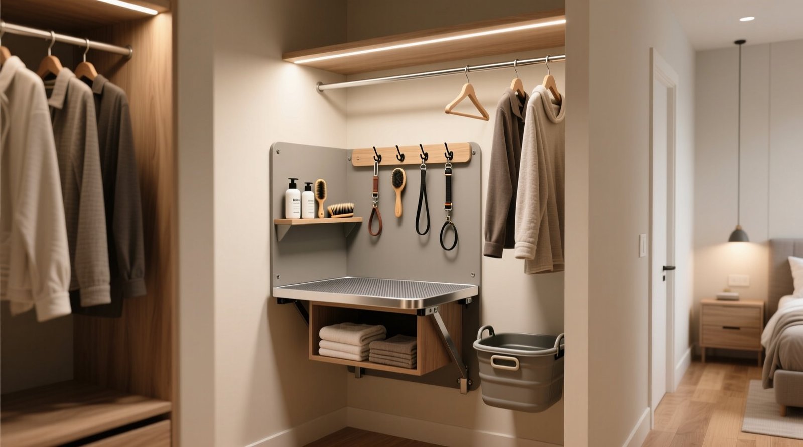 Closet organization tips mini pet grooming station.jpg
