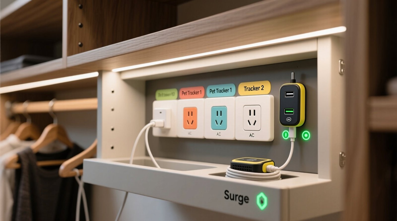 Closet organization tips pet gps charger integration.jpg