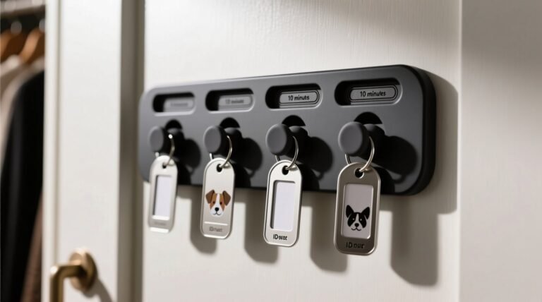 Closet organization tips pet id tag holders without drilling.jpg