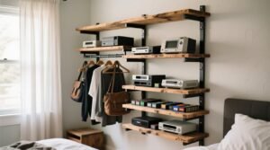 Closet organization tips repurpose a gaming shelf.jpg