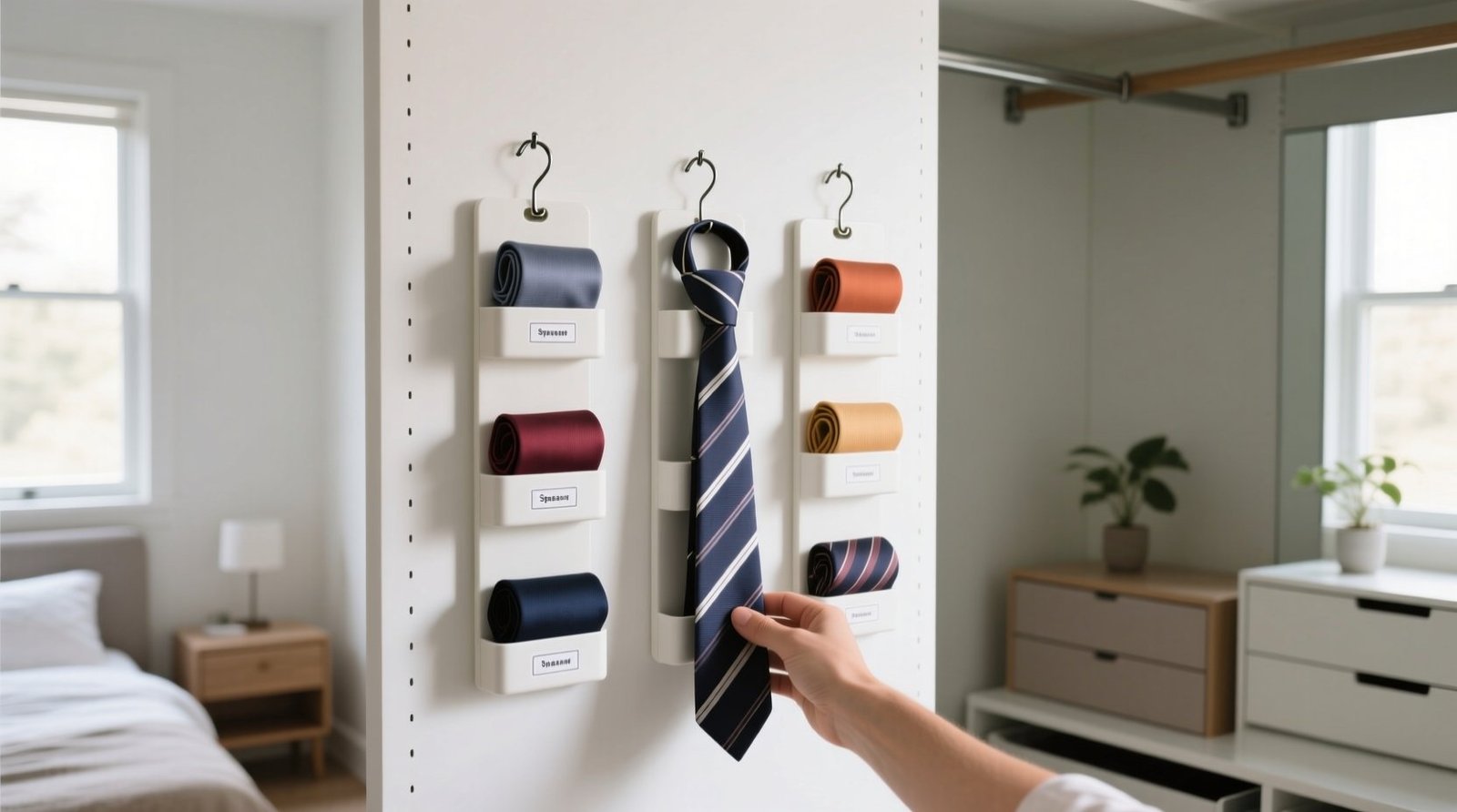 Closet organization tips rotating tie rack worth it.jpg