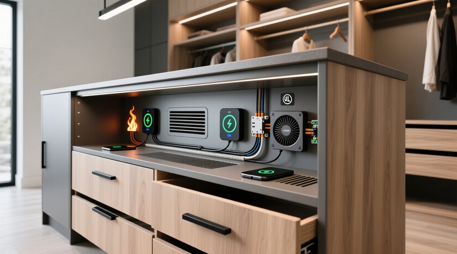 Closet organization tips safe charging stations.jpg