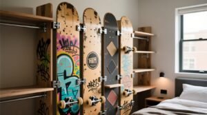Closet organization tips skateboard deck divider.jpg