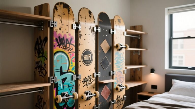 Closet organization tips skateboard deck divider.jpg