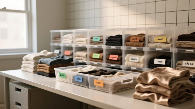 Closet organization tips sort thrifted clothes by fabric.jpg