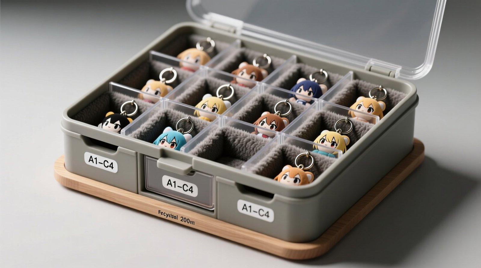 Closet organization tips store anime plush keychains safely.jpg