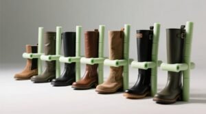 Closet organization tips store boots upright safely.jpg