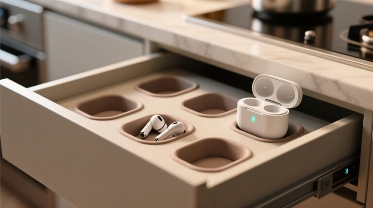 Closet organization tips store earbud cases in drawer slots.jpg