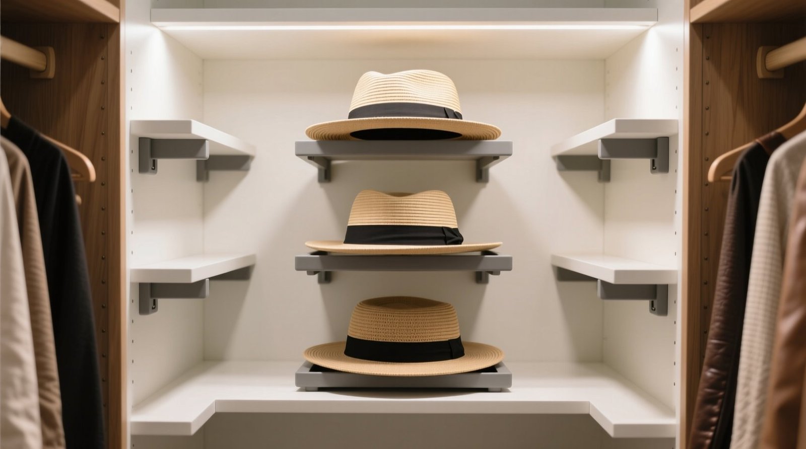 Closet organization tips store hats without crushing brims.jpg