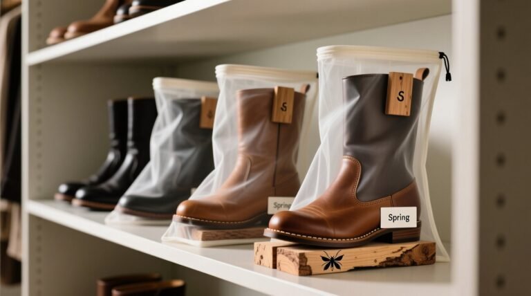 Closet organization tips store seasonal boots safely.jpg