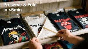 Closet organization tips store vintage band tees safely.jpg