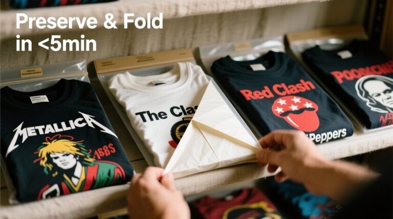 Closet organization tips store vintage band tees safely.jpg