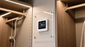 Closet organization tips thermostat wall panel integration.jpg
