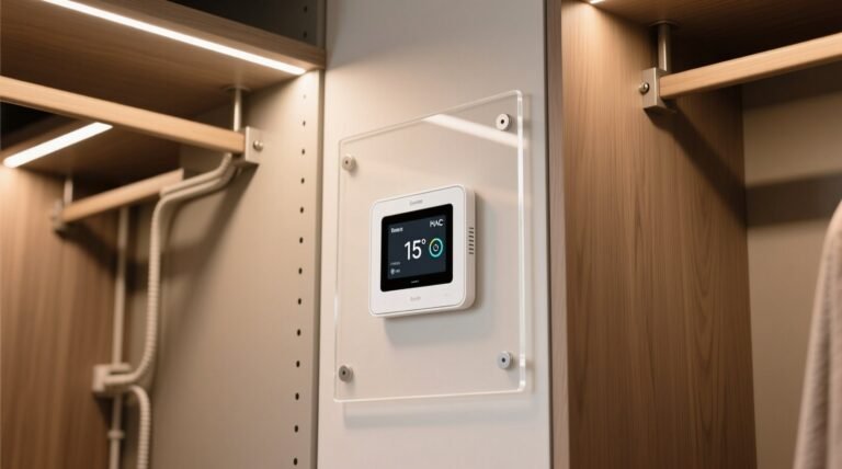 Closet organization tips thermostat wall panel integration.jpg