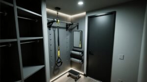 Closet organization tips turn any closet into a home gym nook.jpg