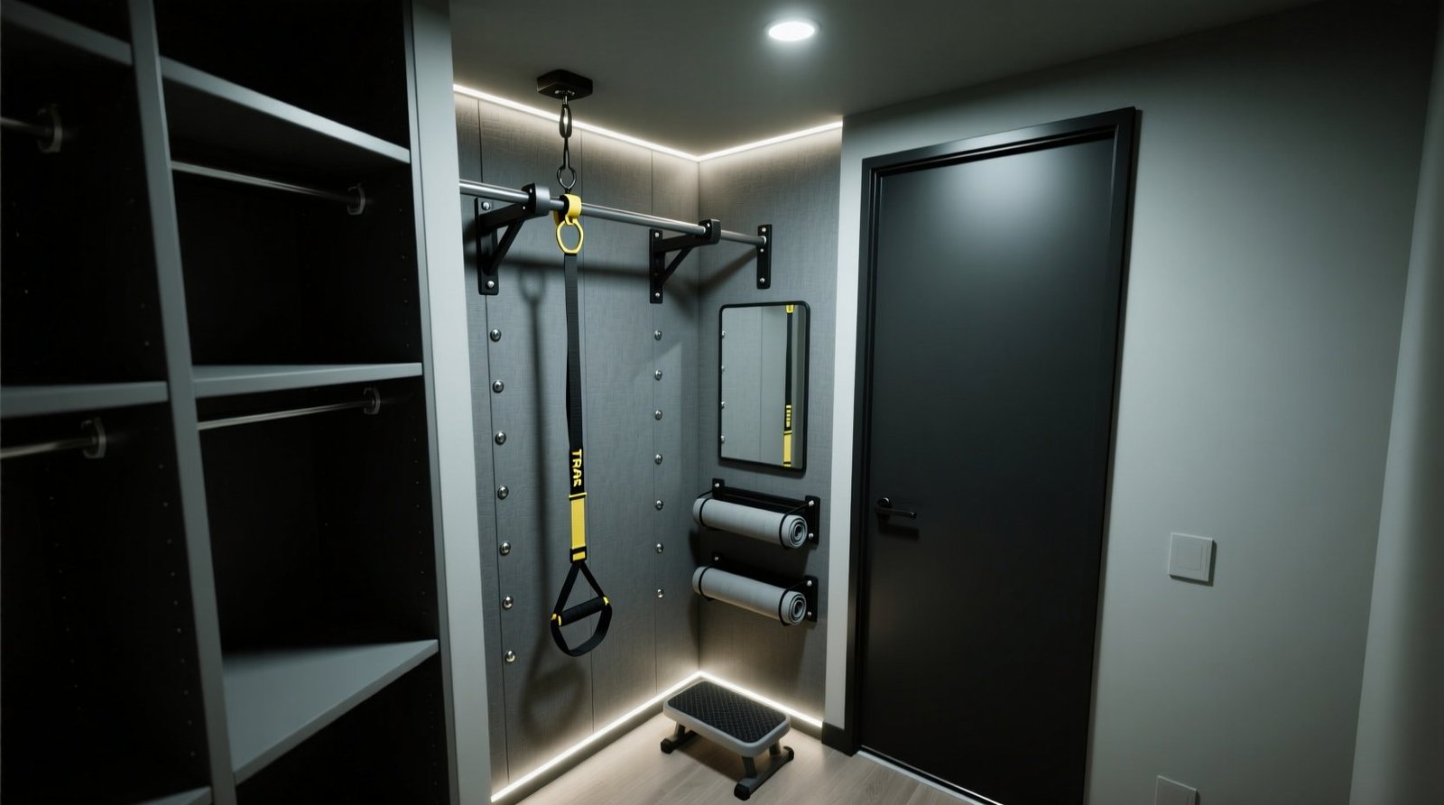 Closet organization tips turn any closet into a home gym nook.jpg