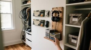 Closet organization tips using gaming accessories.jpg