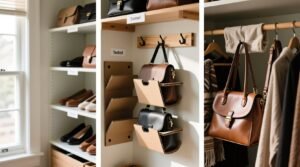 Closet organization tips which holds handbags upright.jpg
