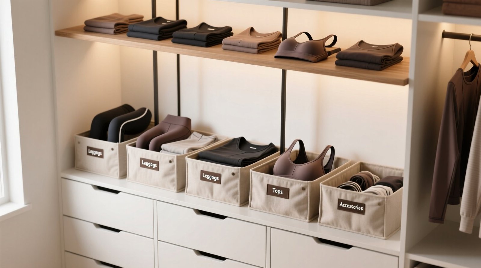 Closet organization tips workout clothes separation.jpg