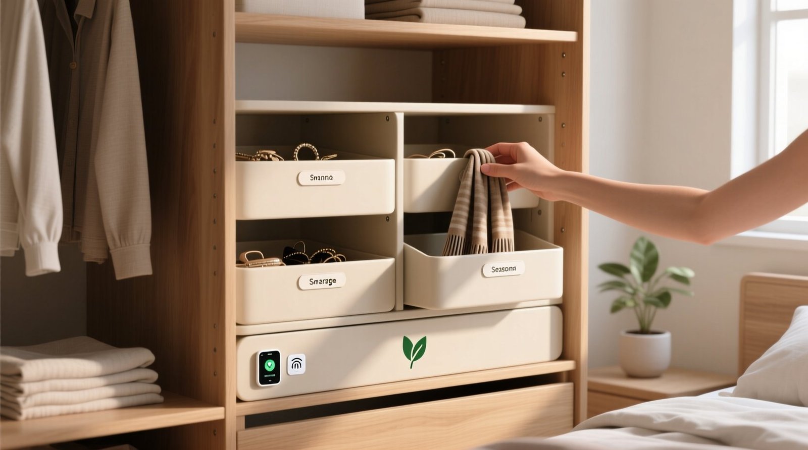 Closet organizers with app integration useful or data bloat.jpg