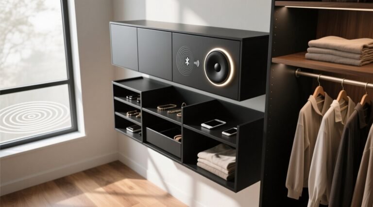 Closet organizers with bluetooth speakers functional or gimmick.jpg