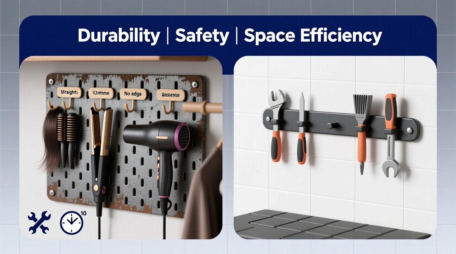 Closet pegboard vs magnetic strip for hair tools.jpg