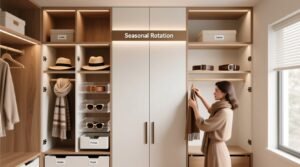 Closet wall rotation for seasonal accessories.jpg