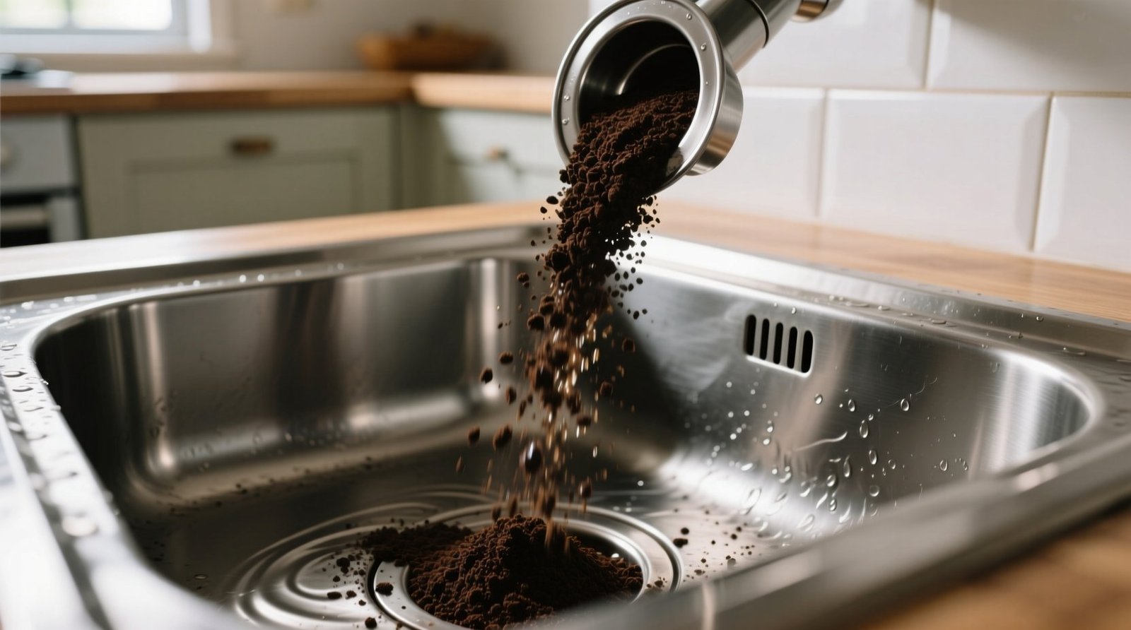 Coffee grounds down the sink neverheres the eco cleaning truth.jpg