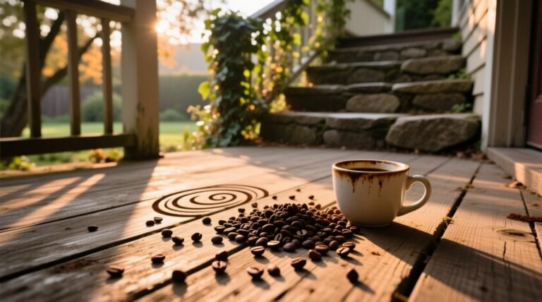 Coffee grounds on porch eco cleaning methods that work not just rinse.jpg