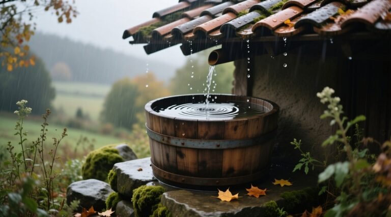 Collecting rainwater for eco cleaning science safety best practices.jpg