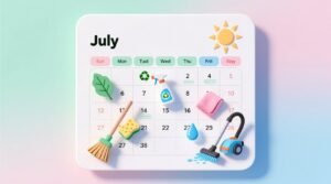 Come clean free cleaning calendar july eco cleaning done right.jpg