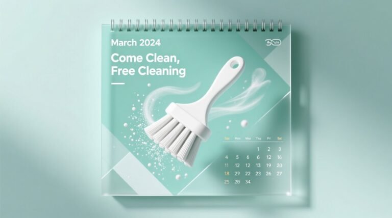 Come clean free cleaning calendar march eco cleaning done right.jpg