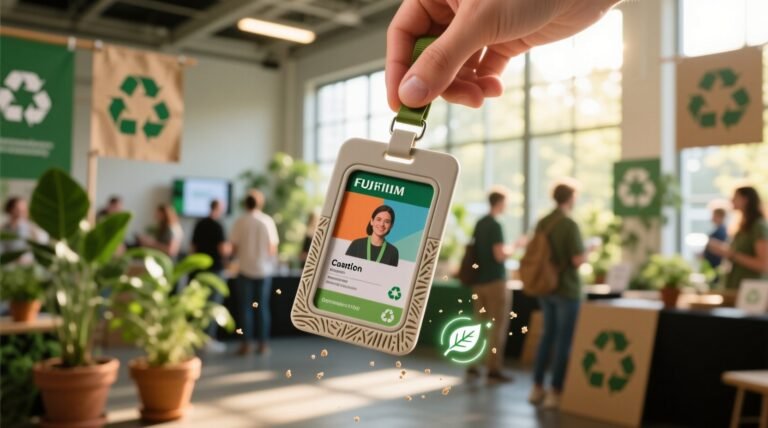 Compostable badge holders beat bioplastic lanyards.jpg