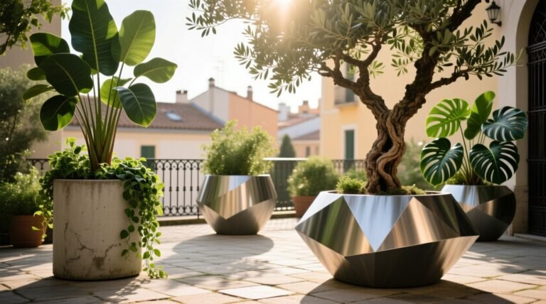 Cool large outdoor planters best materials sizes planting tips.jpg