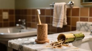 Cork vs bamboo toothbrush holders soap scum resistance.jpg