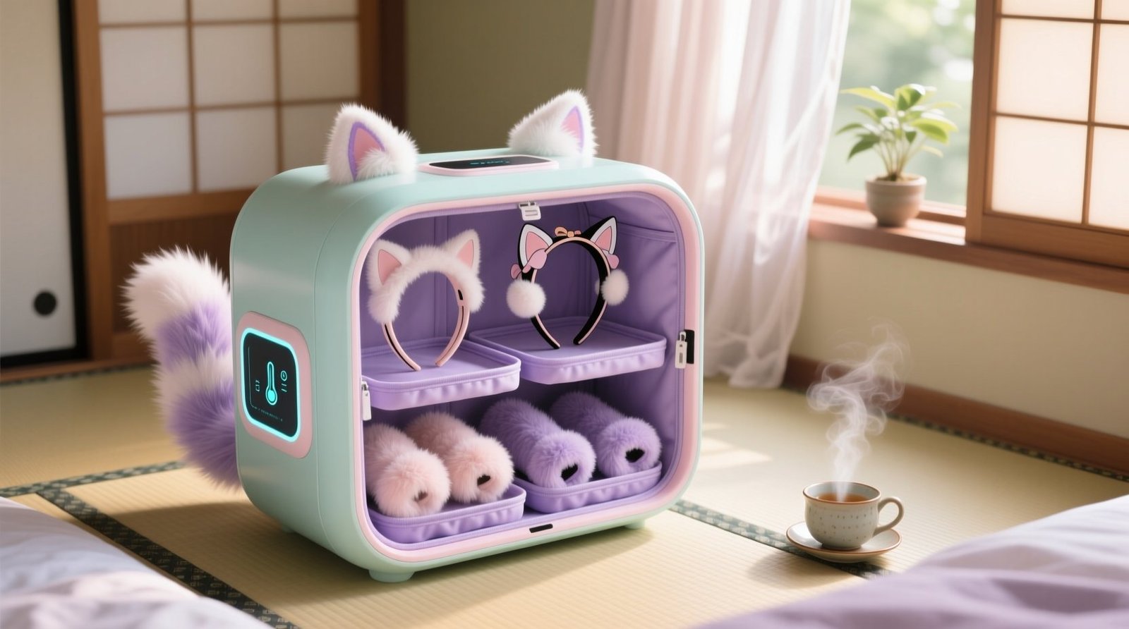 Cosplay closet organization furry accessories storage.jpg