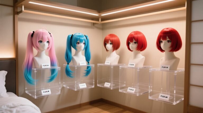 Cosplay wig storage dust free corner stands.jpg