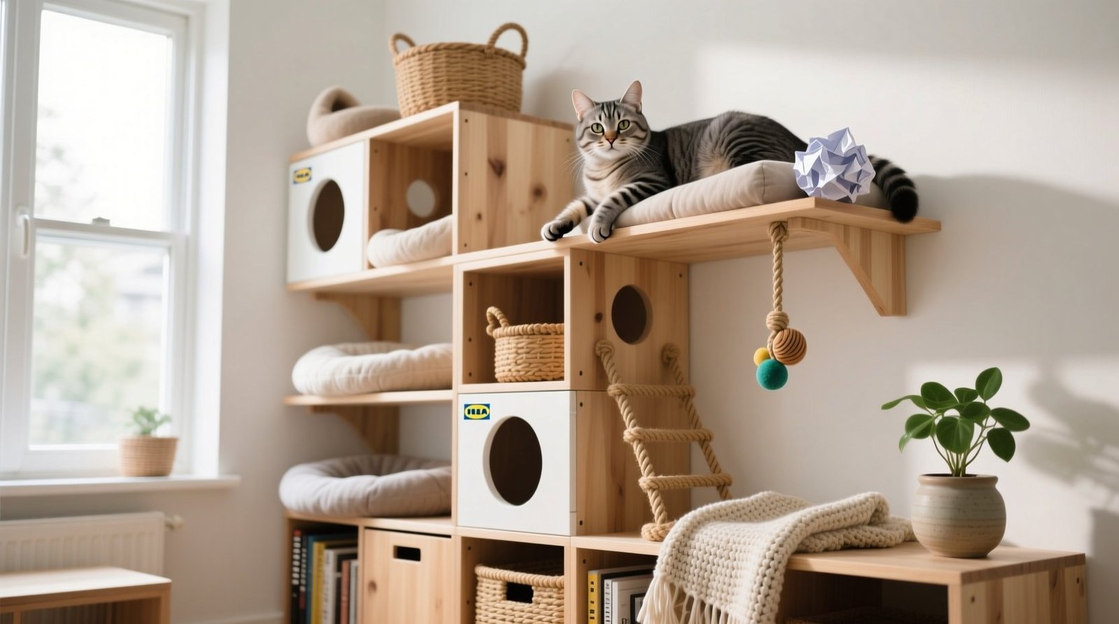 Create a cat haven from ikea shelves smart safe space smart.jpg