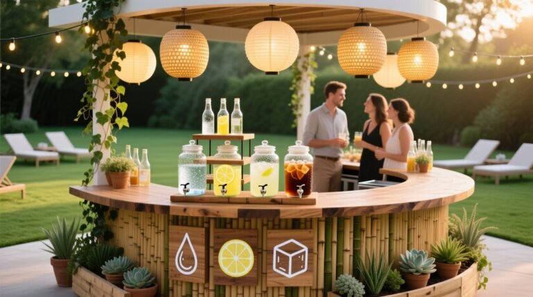 Create a refill station to keep outdoor party guests hydrated.jpg