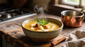 Curried apple soup kitchen hacks science backed prep storage.jpg