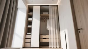 Curtains closets and clever organization a tiny vert solution.jpg