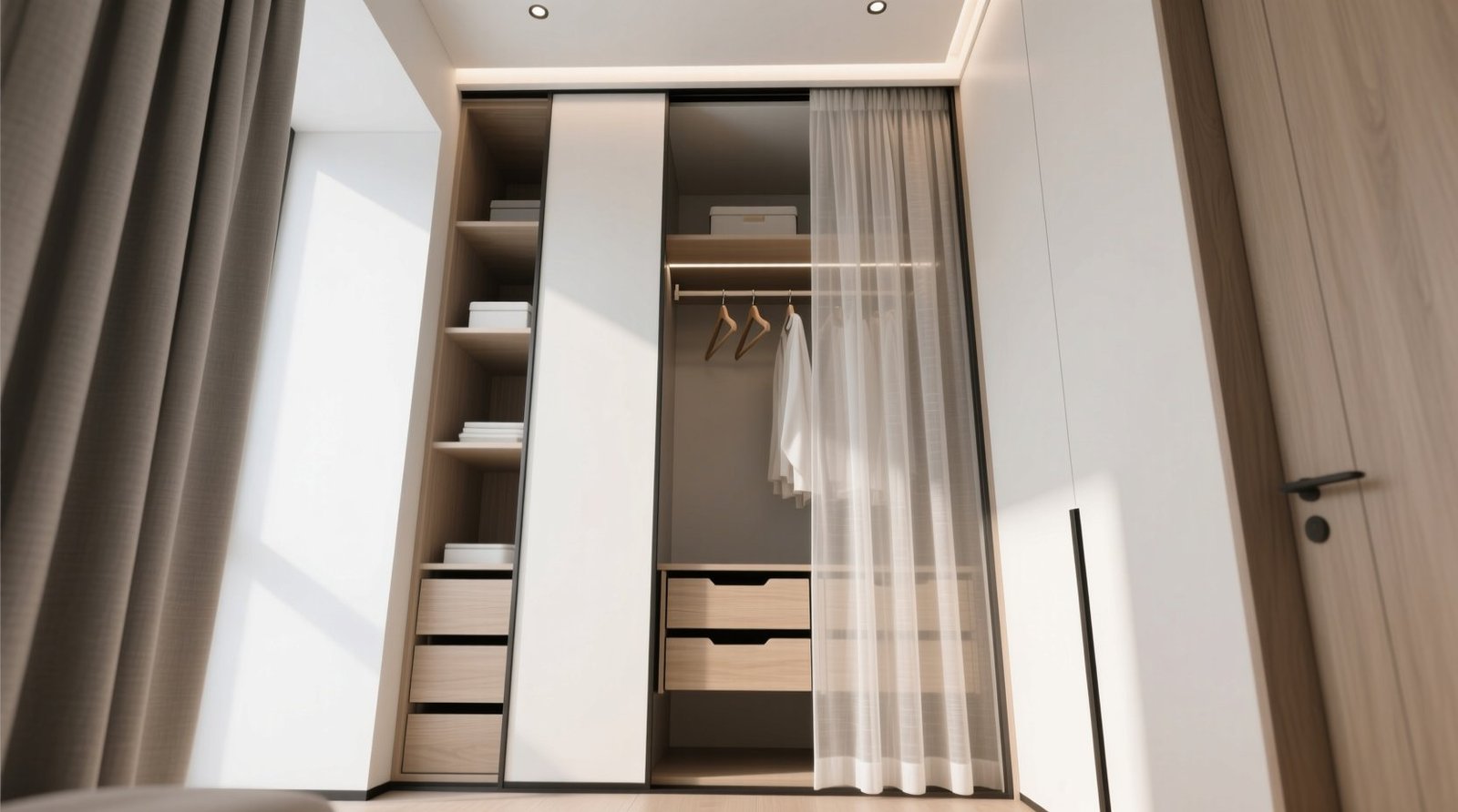 Curtains closets and clever organization a tiny vert solution.jpg