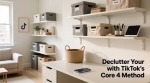 Declutter your home with tiktoks viral core 4 method.jpg