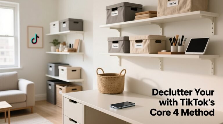 Declutter your home with tiktoks viral core 4 method.jpg