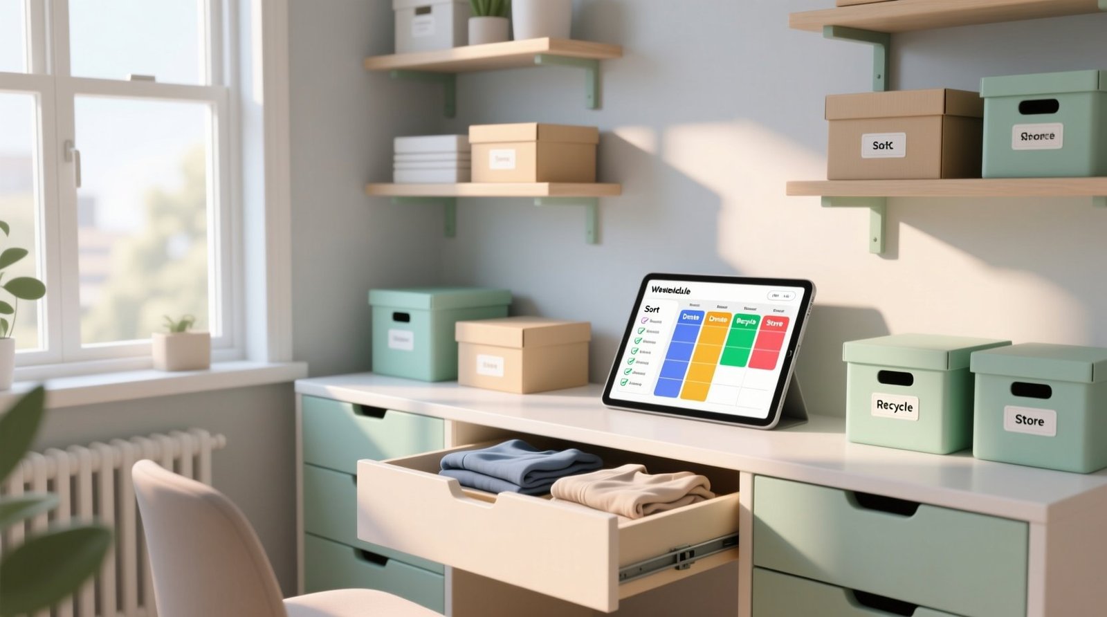 Decluttering schedule a textile safe time optimized closet system.jpg