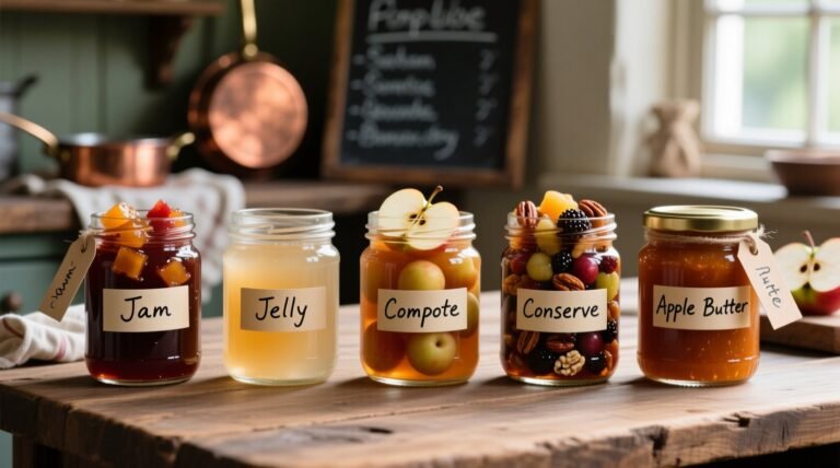 Difference between jam jelly compote conserve apple butter preserves.jpg