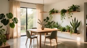 Dining room with plants design care safe species guide.jpg